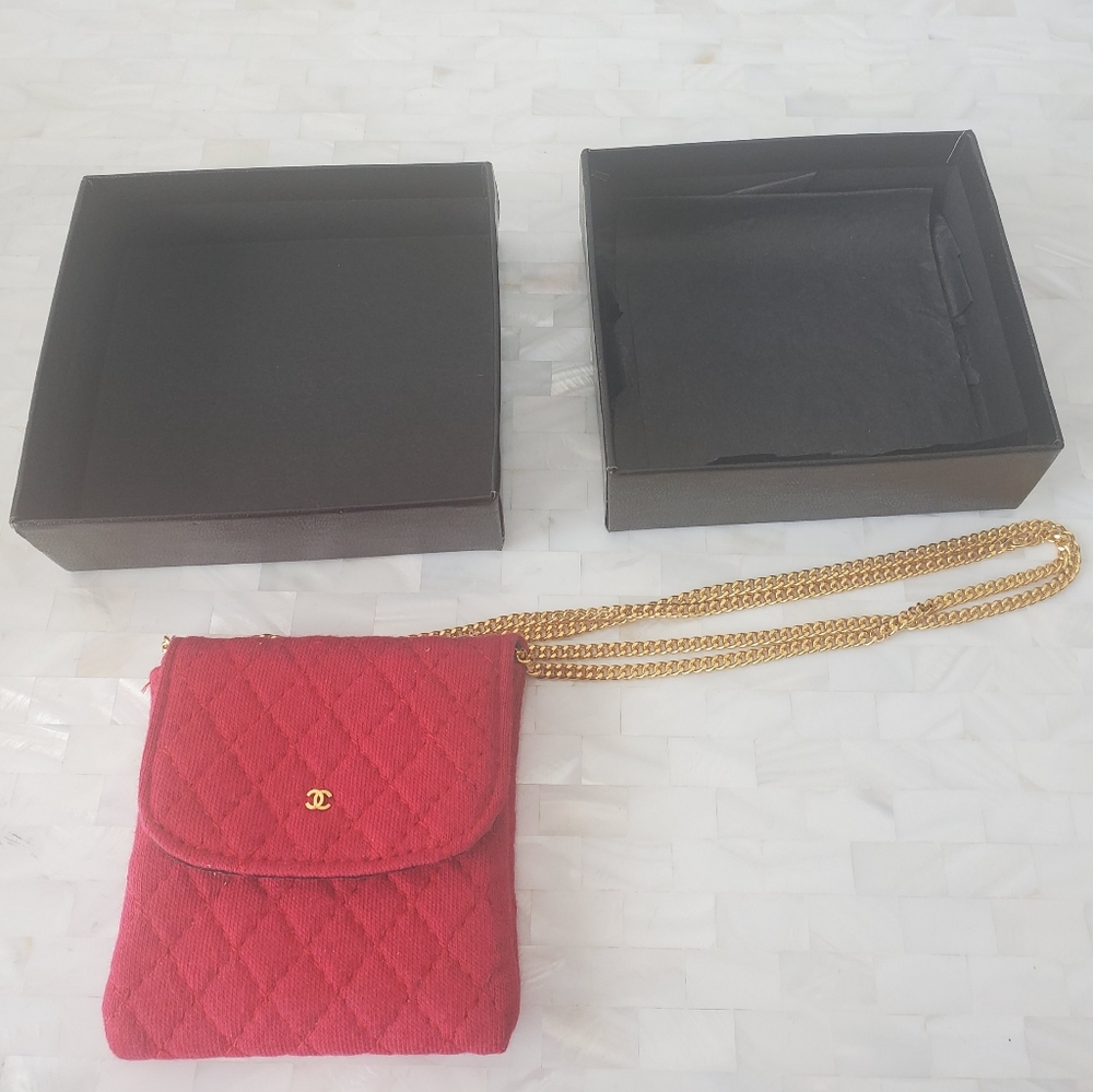 Vintage CHANEL Mode Et Maquillage Jersey Purse Bag - Picture 8 of 14